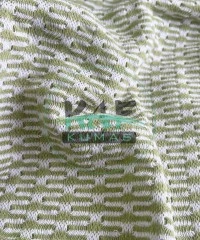 Zara Kumaş | Yeşil Beyaz Jakarlı Kumaş