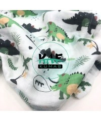 Baskılı %100 Pamuklu Müslin Battaniye | Dinazorlu