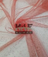 Simli Yılbaşı Tül Kumaş | Kırmızı