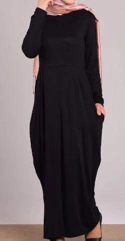 Viskon İki İplik Kumaş: Zariflik ve Konforun Buluşması SİYAH TESETTÜR ELBİSE